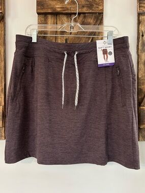 NWT Member’s Mark Favorite Mid Rise Ultra Soft Skort  Women’s XXL Purple